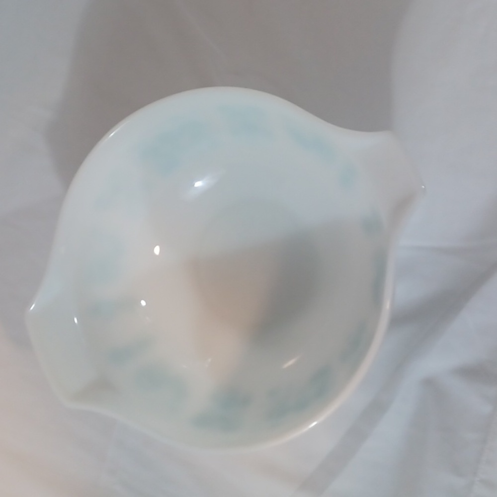 Pyrex Vintage  ButterPrint #443  Turquoise Cinderella Mixing Bowl - Picture 6 of 11